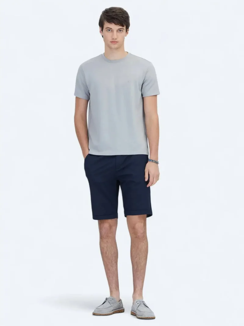 Kip Grey Plain Crew Neck T-Shirt